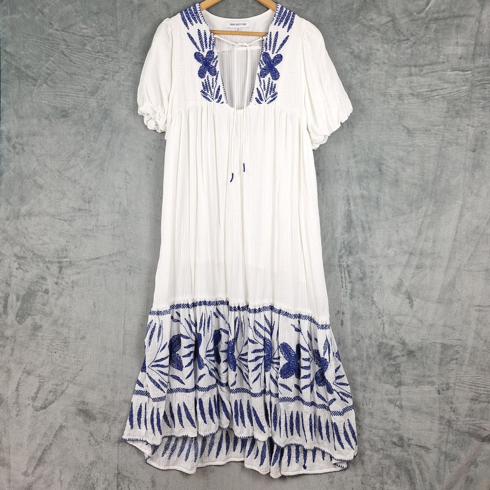 Urban Outfitters In The Meadow Dress Women Small Boho Tiered Cottagecore Pockets